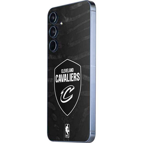 NBA Cleveland Cavaliers Black Animal Print Galaxy A35 5G Skin